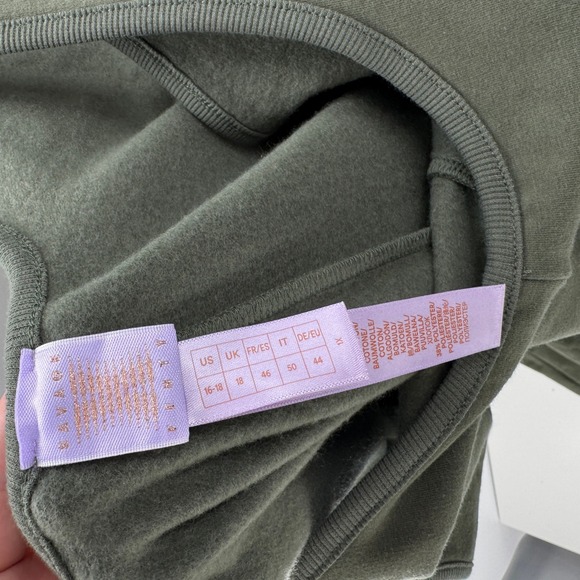 Savage x Fenty Rihanna Jumpsuit Essential Relaxed Women's Size 16 Olive Green - Picture 8 of 11